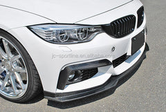 Real Carbon Fiber F32 Front Bumper Lip Spoiler for BMW 4-Series F32 F33 F36 435i M Sport Bumper