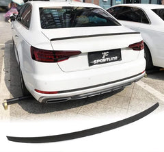 Rear Trunk Spoiler for Audi A4 B9 Sline S4 Sedan 2017 2018 2019 Factory Outlet Carbon Fiber Rear Trunk Lip Spoiler Tail Wing