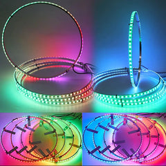 Waterproof 12v Rgb Ring Led Car Wheel Chasing Light for Truck offroad 4x4