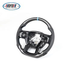 Customized Carbon Fiber With Blue Color Strip Steering Wheel For Ford Raptor FJ150