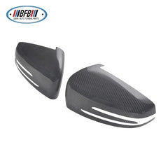 Real Carbon Fiber Side Mirror Cover Add on type For Mercedes X204 W212 W176 W246 W204 C117