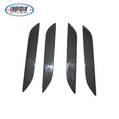 Dry Carbon Fiber Exterior Accessories Side Door Handle Cover Protective Trims For Tesla Model S 2016-2019