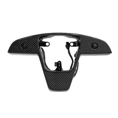 Carbon Fiber Replacement Steering Wheel Cover Steering Wheel Trim For Tesla Model S 2021