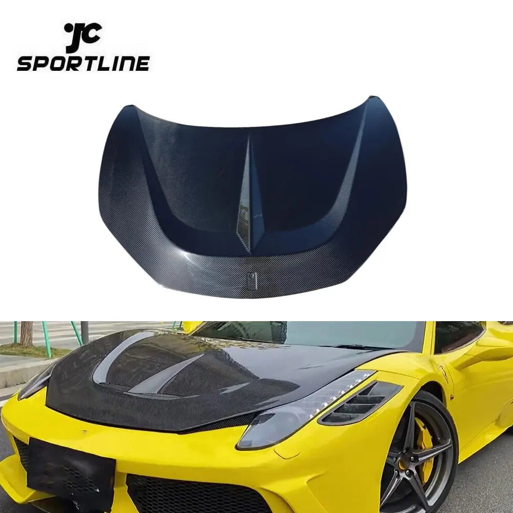 Pre-preg Carbon Fiber 458 Engine Hoods for Ferrari 458  Italia/Speciale 2-Door 2014-2015