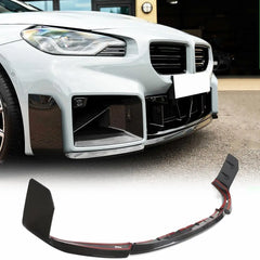 Carbon Fiber Front Bumper Lip Canards Splitter Chin for BMW G87 M2 Coupe 2023 2024