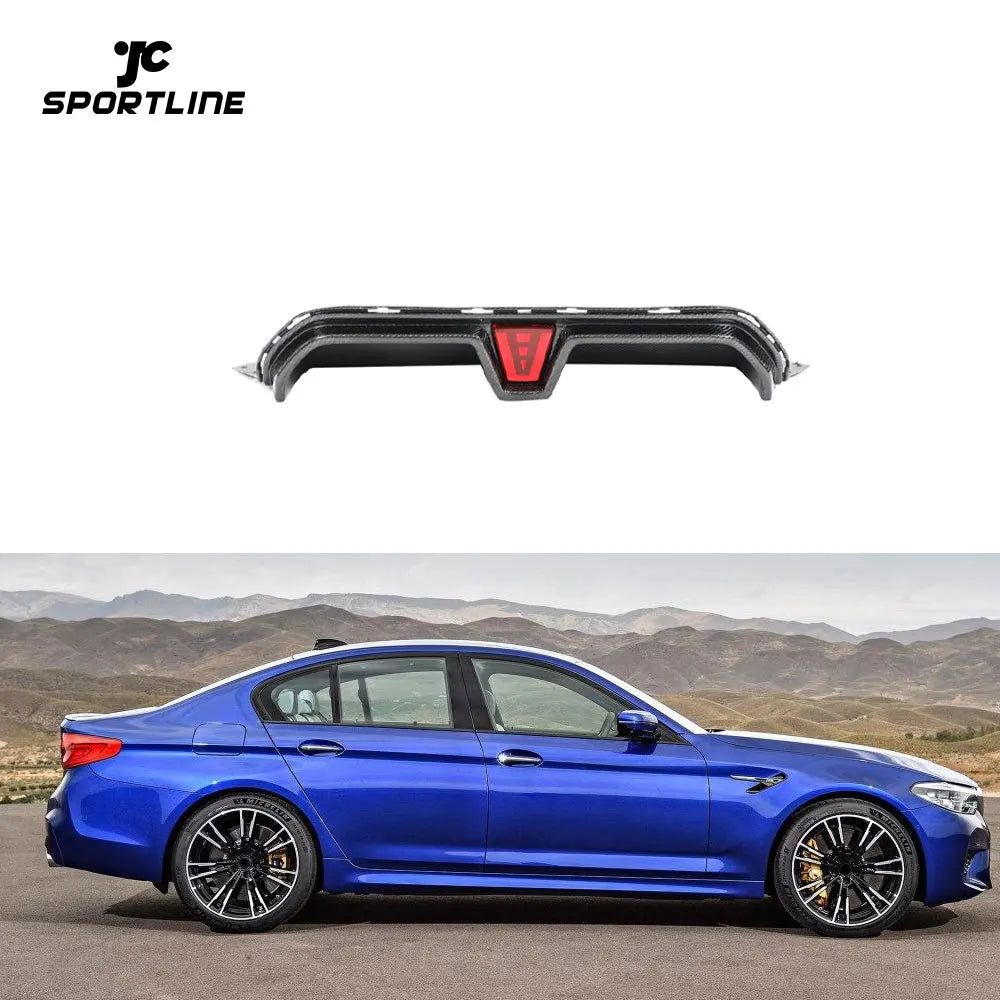 JCSPORTLINE Carbon Fiber F90 M5 Auto Rear Lip Diffuser for BMW F90 M5 5 Series 18-20