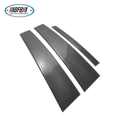 6 PCS Real Carbon Fiber Car Window B Pillar Trims For F30 2012-2016 Car Exterior Trims