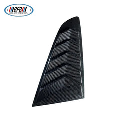 REAL Dry Carbon Fiber Louver Covers Window Quarter Scoop Side Vent For Ford Mustang 2015-2017