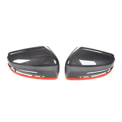 Real Carbon Mirror Cover shell  Replacement wiht red line Style For Mercedes BENZ E class W212/W164/W166/ S classW221