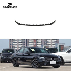 Pre-preg Carbon Fiber Front Lip splitter For Mercedes Benz C Class W205 A205 C205 C43 AMG 2020 2021