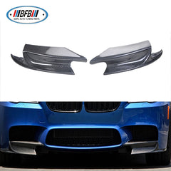 For BMW 5 Series F10 M5 2012-2016 Carbon Fiber Front Bumper Lip Splitter Side Splitter Apron