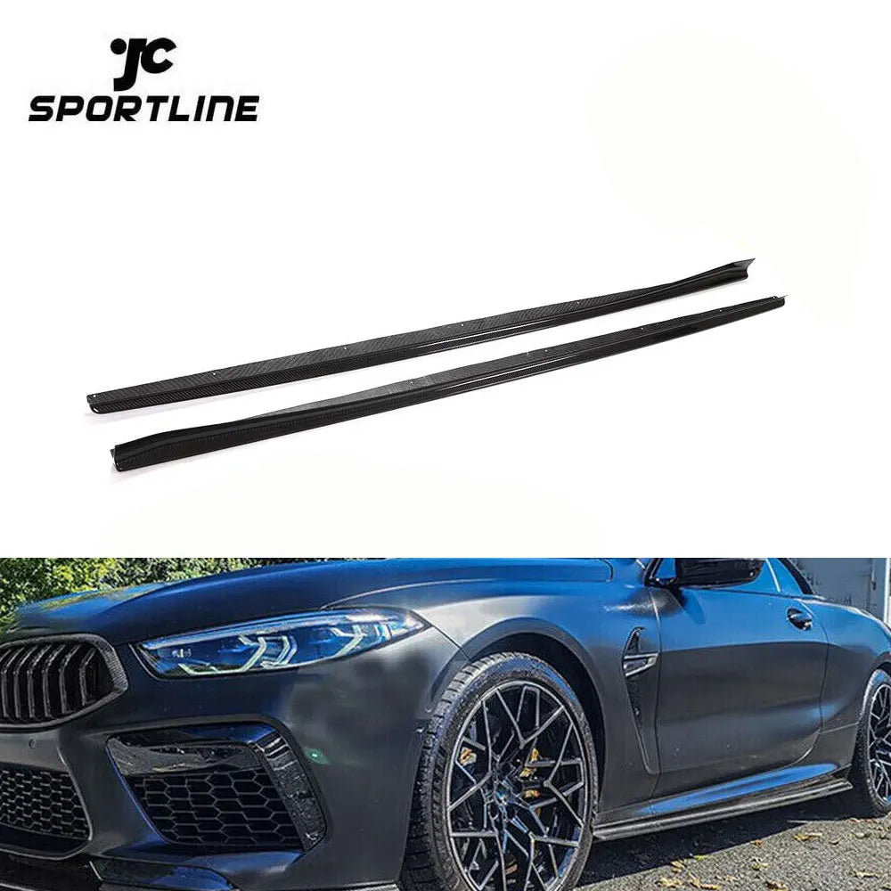 Dry Carbon Fiber G16 Side Skirts Extension for BMW 8 Series 840i M850i M Sport Gran Coupe 2020 2021