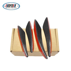 4pcs Front Bumper Side Canards Splitter for BMW Universal Real Carbon Fiber Front Bumper Fins for Mercedes