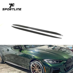 JCSPORTLINE G22 Side Skirts Extinsion for BMW 4 Series G22 G23 M-SPORT 2-Door 2021-2022