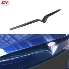 carbon fiber rear compartment cover Car mesh trim for Tesla model S 2014-2017