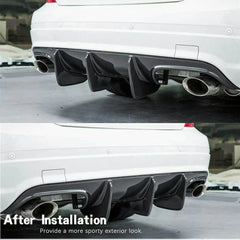 Carbon Fiber Rear Bumper Diffuser Lip For Mercedes Benz W204 C63 AMG 2009-2011