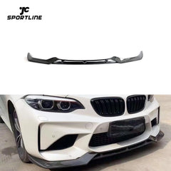 2pcs/set Carbon Fiber Front Bumper Lip for BMW F87 M2 Coupe 2-Door 2016-2018