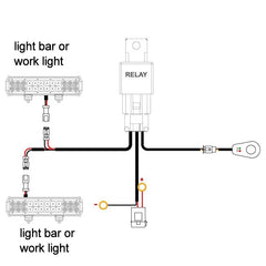 One Control Two Waterproof Led Work Light Dt Connector 14awg Automotive Off Road Wiring Harness