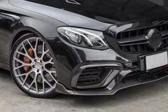 Carbon Fiber Car Front Bumper Lip For Mercedes-Benz E63 AMG S Sedan 4-door 2016-2020