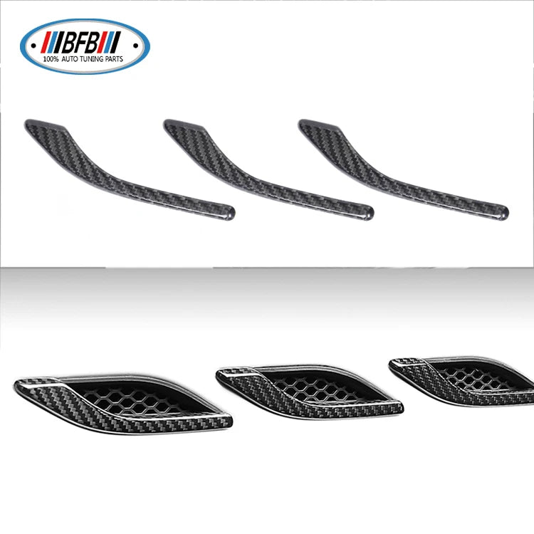 Fit For Maserati Ghibli Auto Carbon Fiber  Trims Side Vent Signal Lamp Cover Replacement