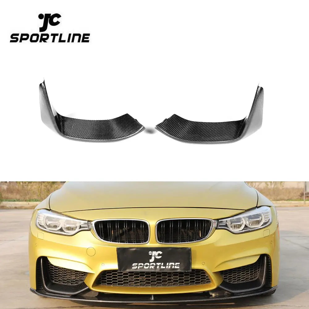 Dry Carbon Fiber Front Splitters for BMW 3 4 Series F80 M3 F82 M4 Bumper Only