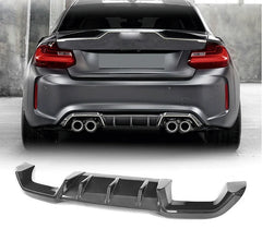 Carbon Fiber F87 Rear Bumper Diffuser Lip Splitter for BMW F87 M2 M2C Competition 2019 - 2021