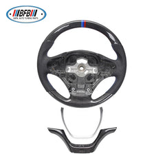 BFB 100% Real Carbon Fiber and Perforated Leather Steering Wheel For F30 Low configuration Car 2012-2016