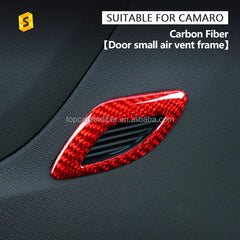 ES Carbon Car Accessories Real Forged Carbon Fiber Air Outlet Cover Frame For Chevrolet Camaro Carbon Fiber Interior