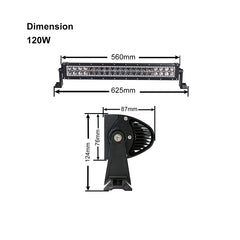 120w 4x4 Accessories 20inch Led Light Bar Offroad Truck RGB Chasing Light Bar 12v Bluetooth Control