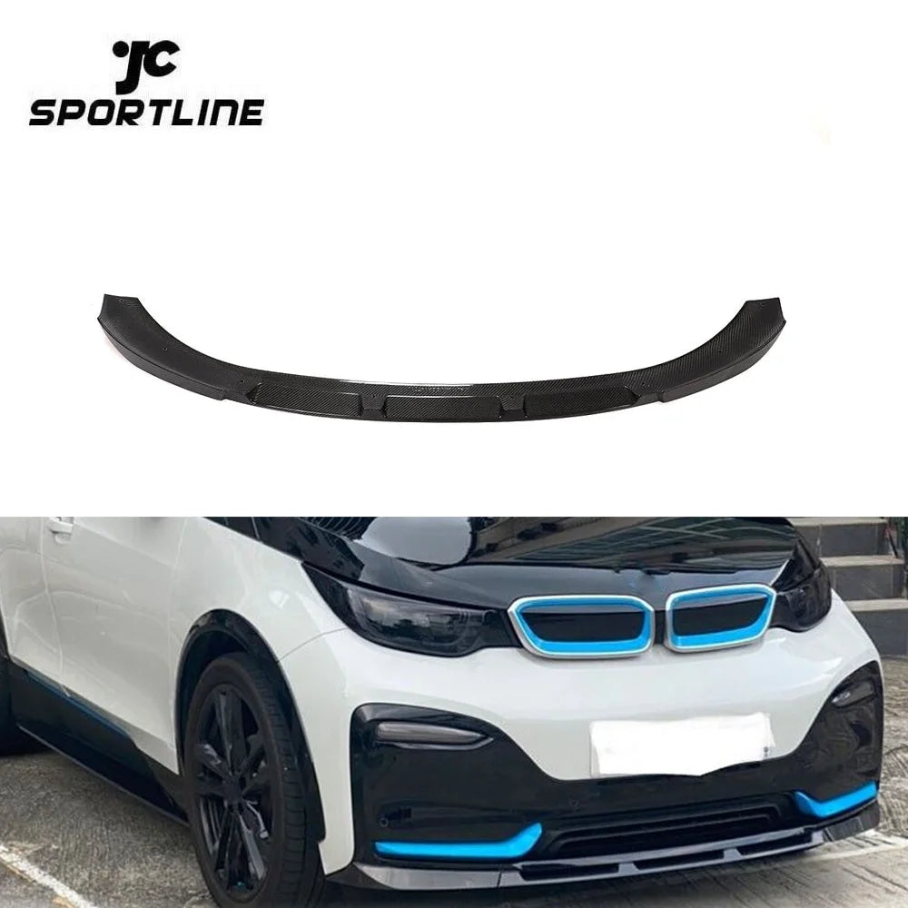 Modify Luxury I3 Series Carbon Fiber Car Front Lip Wing for I3 BMW I01 Hatchback 4-Door 2018-2020