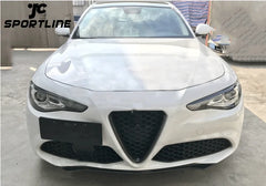 Carbon Fiber Front Bumper Lip Chin Spoiler For Alfa Romeo Giulia Base Sedan 2015 up