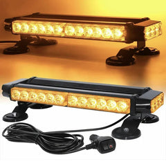 Four Sides Yellow White Led Magnet Mount Strobe Warning Light Bar Offroad Truck Firemen Vehicle Auto Led Strobe Light