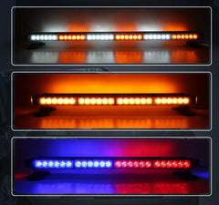 Four Sides Yellow White Led Magnet Mount Strobe Warning Light Bar Offroad Truck Firemen Vehicle Auto Led Strobe Light