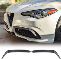 Carbon Fiber Fog Light Cover Splitter Canard for Alfa Romeo Giulia Sport 2015 - 2021