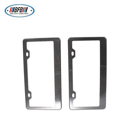 Real Dry Carbon Fiber License Plate Frame Cover Front & Rear US Size Car Exterior Accessories