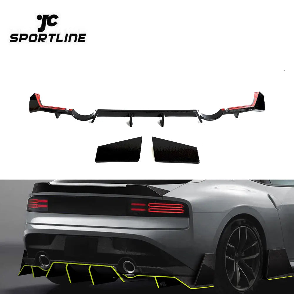 For Nissan Z 400Z 2023 Prepreg Dry Carbon Fiber Rear Bumper Diffuser Lip Spoiler RZ34