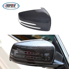 Real Carbon Fiber Side Mirror Cover Add on type For Mercedes X204 W212 W176 W246 W204 C117