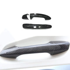 Real Dry Carbon Fiber  For Mercedes benz w205  Car Door Handle Cover Trim 3pcs/set