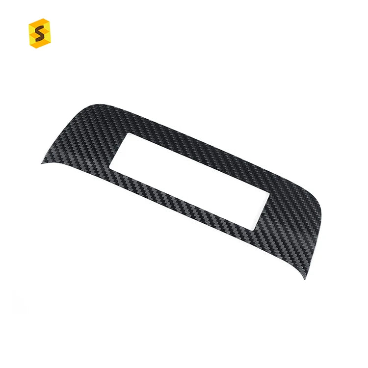 ES Real Carbon Fiber Car Interior Accessories Carbon Fiber Car Dashboard Sticker Holder For Camaro Car Accessories Sticker