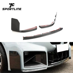 Carbon Fiber Front Bumper Lip Canards Splitter Chin for BMW G87 M2 Coupe 2023 2024