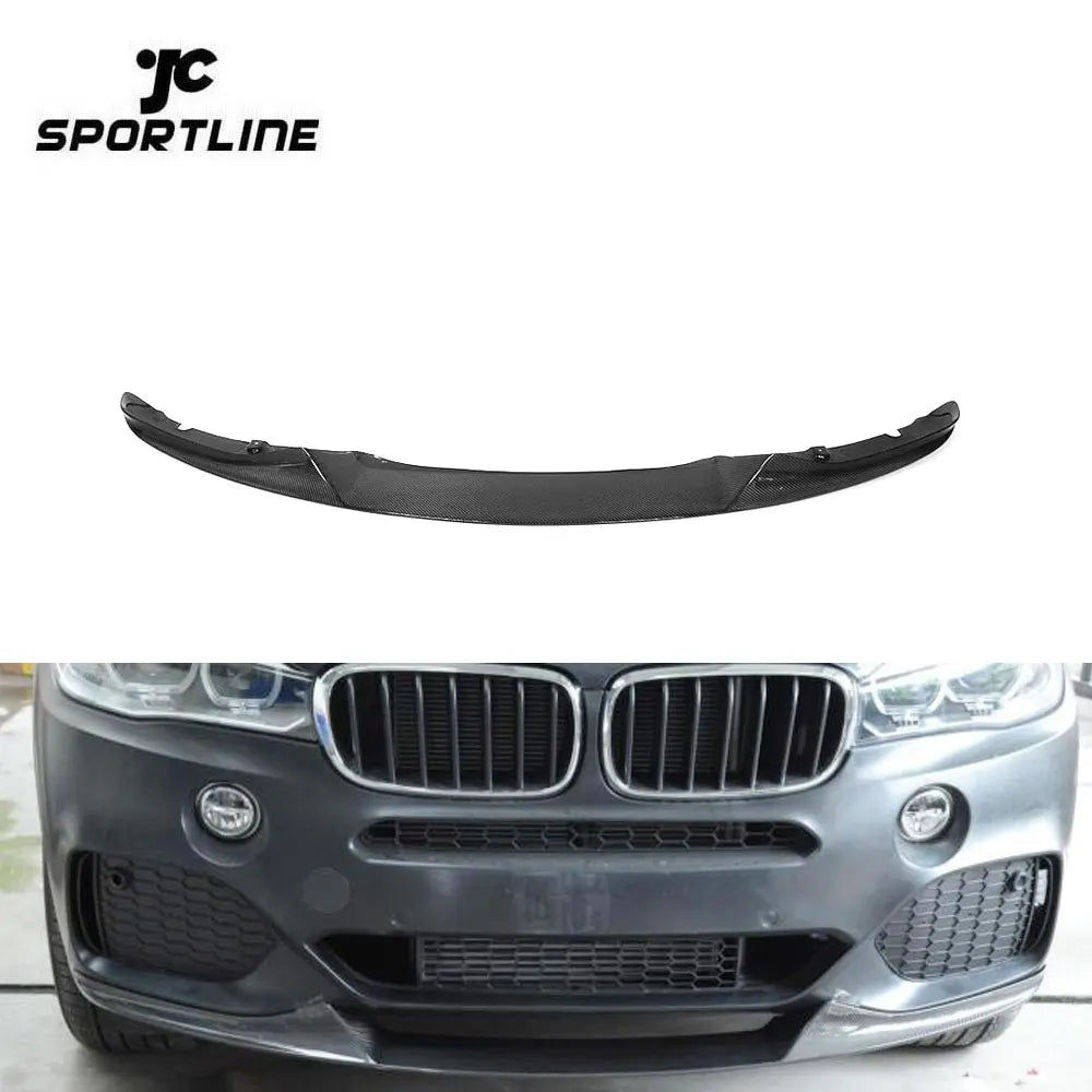 X Drive Series P Design F15 X5 Carbon Fiber Auto Front Bumper Lip for BMW F15 M TECH