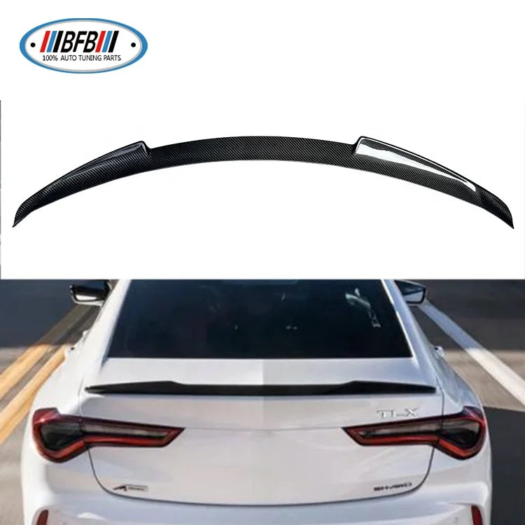 REAL DRY CARBON REAR TRUNK LIP SPOILER WING FOR Acura TLX 2015-2022  SPOILER FOR CAR