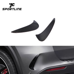 JCSportline Carbon Fiber H247 Rear Bumper Canards for Mercedes Benz GLA Class GLA250 GLA35 AMG 4-Door 2020-2021