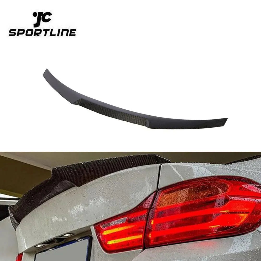 Prepreg Carbon Fiber For BMW 4 Series F32 Coupe Rear Trunk Highkick Spoiler Boot Wing Lip 418i 420i 428i 430i 435i 440i 2014 202