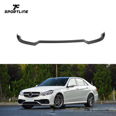 Carbon fiber car front bumper lip spoiler for Mercedes-Benz E63 AMG S 4-Door 2014-2015