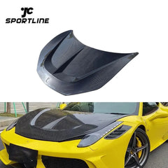 Pre-preg Dry Carbon Fiber 458 Engine Hoods for Ferrari 458 Italia/Speciale