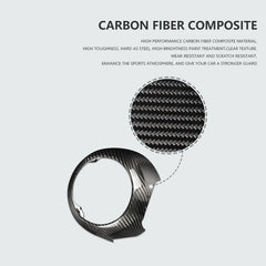 Es Car Interior Accessories Real Carbon Fiber Steering Wheel Cover Balloon Shell for MINI F series Car Accessories
