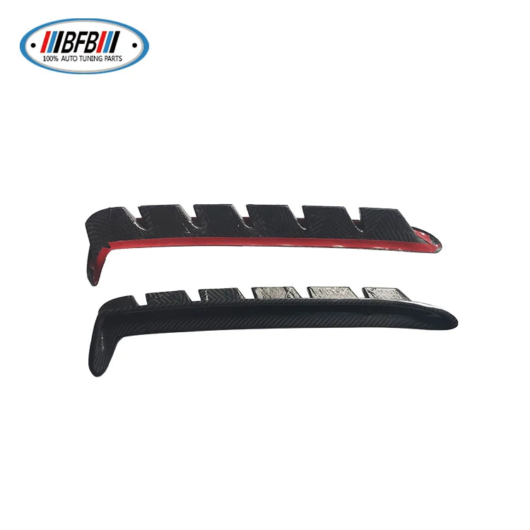 Carbon Fiber Side Fender Air Vent Trim Cover Car Exterior Accessories For Ford Mustang Shelby GT350 2019UP