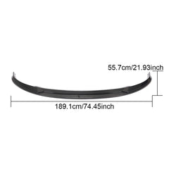 JCSportline Carbon Fiber Front Lip Spoiler for Tesla Model Y Sport Utility 4-Door 2019-2021