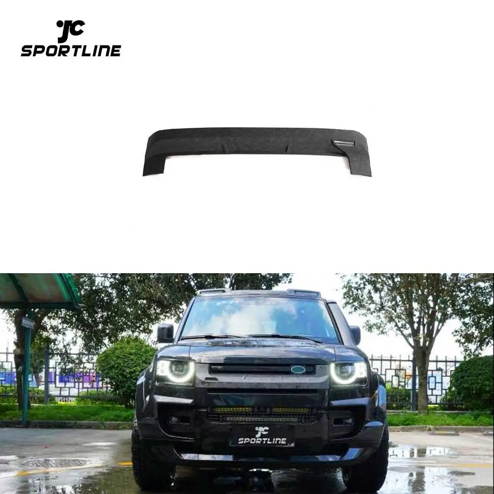 Forged Carbon Fiber Front Bumper Mesh Grille Strip Trims Cover for Land Rover Defender 90/110/130 Sport Utility 2021 Matt